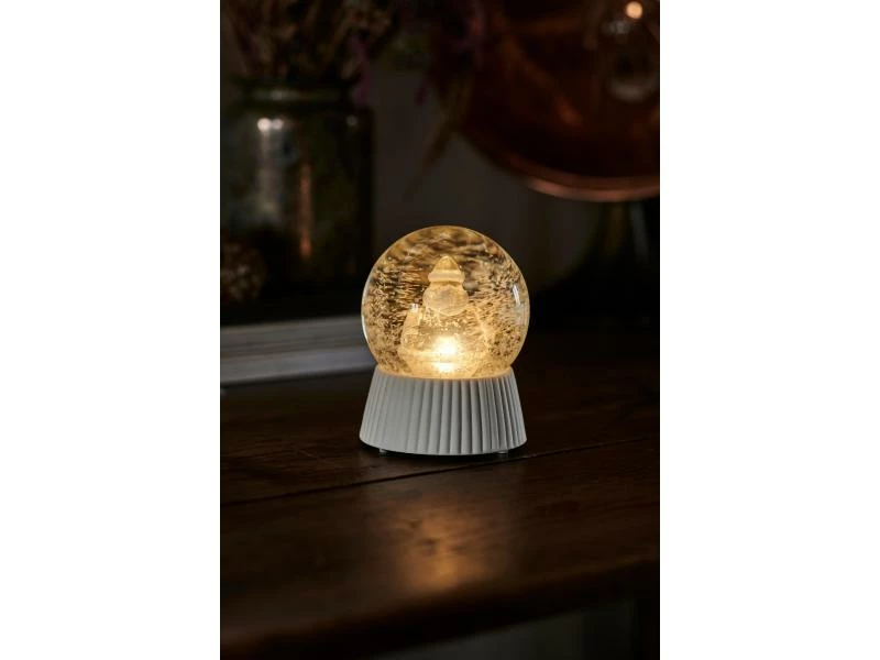 Sirius Schneekugel Santa, Ø 10 cm, Weiss 3 Sirius Schneekugel Santa, Ø 10 cm, Weiss – Bild 3