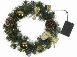 Star Trading Weihnachtskranz, Ø 30 cm, Gold