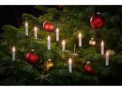 Lumix LED Baumkerze SuperLight Flame, Elfenbein, 12er-Starter Set -Weihnachtsbeleuchtung Verkäufe 185538160 xxl