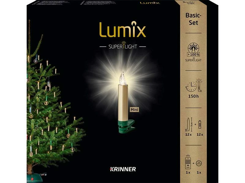 Lumix LED Baumkerze SuperLight Mini, Gold, 12er-Starter Set 3 Lumix LED Baumkerze SuperLight Mini, Gold, 12er-Starter Set – Bild 3