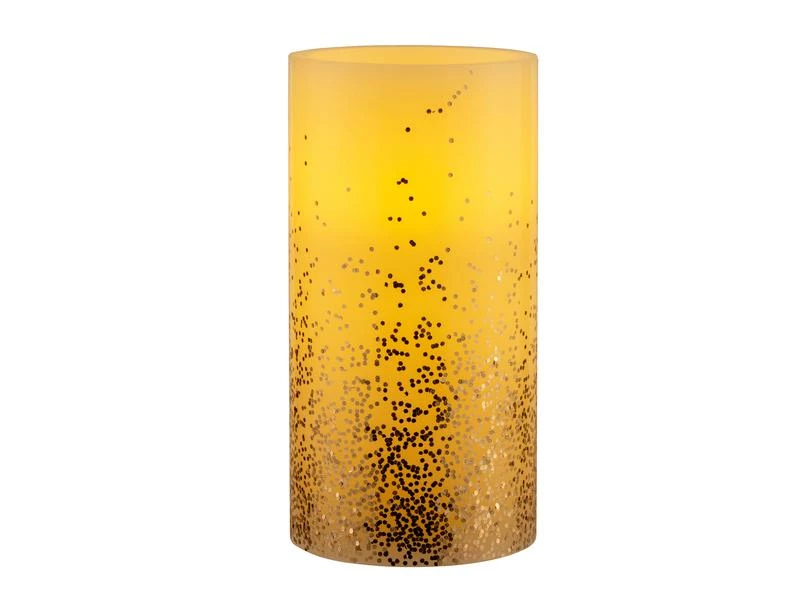 Pauleen LED-Kerzen Set Golden Glitter, Ø 7.6 cm, Gold/Weiss, 4 Stk. 3 Pauleen LED-Kerzen Set Golden Glitter, Ø 7.6 cm, Gold/Weiss, 4 Stk. – Bild 3