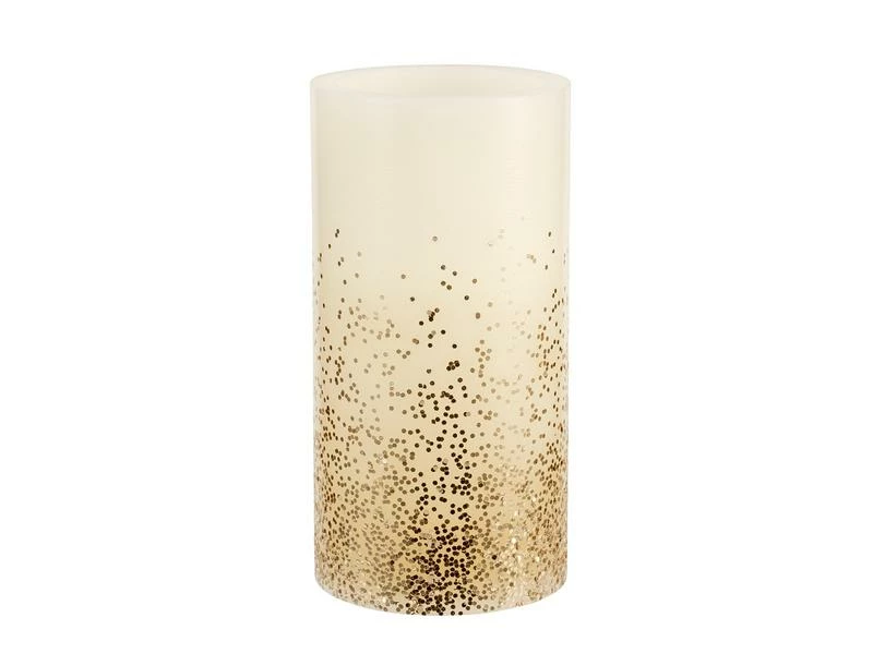 Pauleen LED-Kerzen Set Golden Glitter, Ø 7.6 cm, Gold/Weiss, 4 Stk. 5 Pauleen LED-Kerzen Set Golden Glitter, Ø 7.6 cm, Gold/Weiss, 4 Stk. – Bild 5