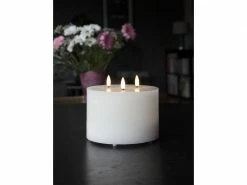 Star Trading LED-Kerze Pillar Flamme Ø 15 x 13 cm, Weiss 7 Star Trading LED-Kerze Pillar Flamme Ø 15 x 13 cm, Weiss -Weihnachtsbeleuchtung Verkäufe 188027093 xxl