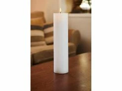 Sirius LED-Kerze Sille, Ø 7.5 x 30 cm, Weiss, Wiederaufladbar -Weihnachtsbeleuchtung Verkäufe 192434833 xxl