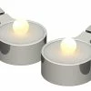 Sirius LED Teelichter Set Amalia Ø 3.9 x 1.8 cm, Silber, 2 Stk