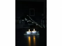 Star Trading LED Teelichter Set Flamme Ø 5.8 x 5.5 cm, Weiss, 2 Stk -Weihnachtsbeleuchtung Verkäufe 193861111 xxl