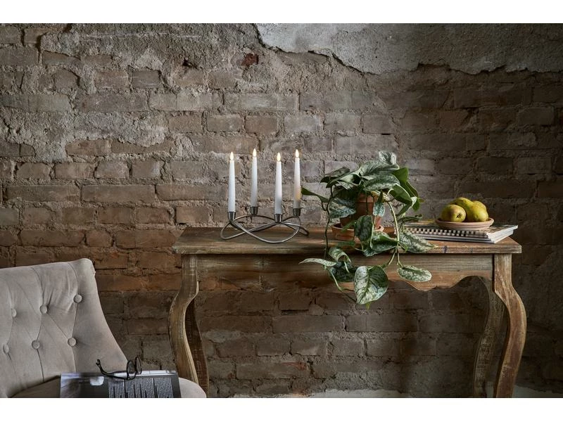 Star Trading LED-Stabkerzen Set Dinner Flamme Ø 2.1 x 20 cm, Weiss, 4 Stk 5 Star Trading LED-Stabkerzen Set Dinner Flamme Ø 2.1 x 20 cm, Weiss, 4 Stk – Bild 5