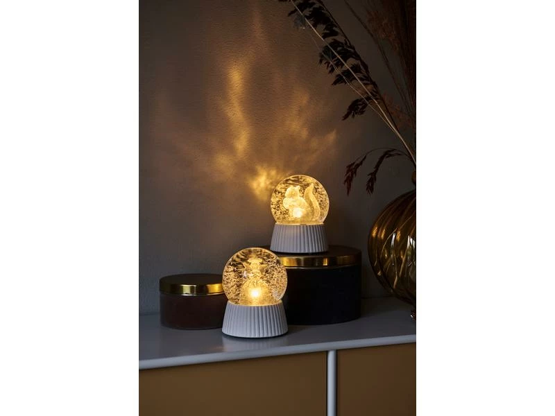 Sirius Schneekugel Evelyne, Ø 10 cm, Weiss 2 Sirius Schneekugel Evelyne, Ø 10 cm, Weiss – Bild 2