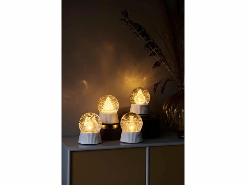 Sirius Schneekugel Elisabeth, Ø 10 cm, Weiss 2 Sirius Schneekugel Elisabeth, Ø 10 cm, Weiss – Bild 2