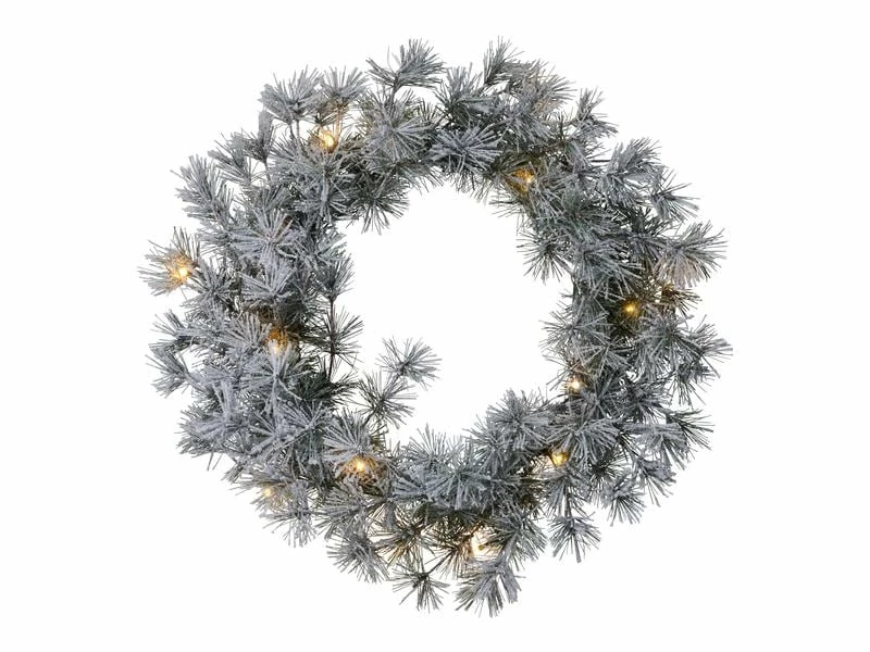 Sirius LED-Weihnachtskranz Alfi, Ø 45 cm, Grün 1 Sirius LED-Weihnachtskranz Alfi, Ø 45 cm, Grün