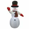 FTM LED-Figur Schneemann, 69 x 180 cm, Weiss