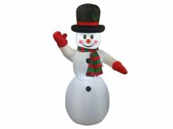 FTM LED-Figur Schneemann, 69 x 180 cm, Weiss