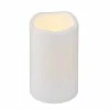 Sirius LED-Kerze Storm Outdoor, Ø 7.5 x 12.5 cm, Weiss