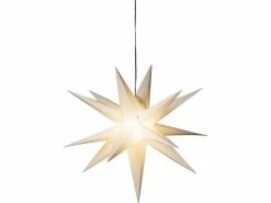 Konstsmide Hänger Stern in 3D, Weiss, 60 cm