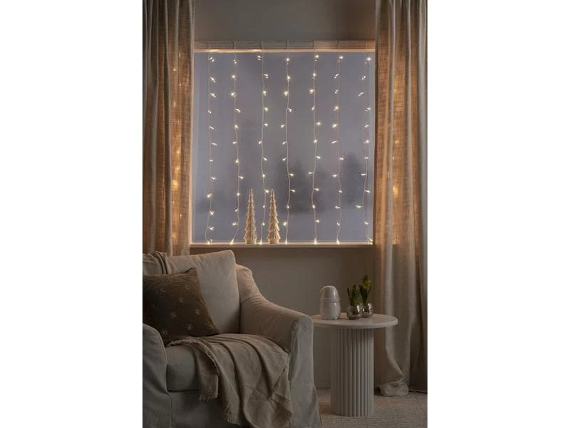 Konstsmide LED-Lichtervorhang für das Fenster 120 LED, 1.4 m, Indoor 4 Konstsmide LED-Lichtervorhang für das Fenster 120 LED, 1.4 m, Indoor – Bild 4