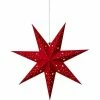 Konstsmide Papierstern mit Samt, Rot, 60 cm