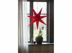 Konstsmide Papierstern mit Samt, Rot, 78 cm -Weihnachtsbeleuchtung Verkäufe 208963920 xxl