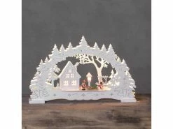 Star Trading Kerzenleuchter Ulm, 43 cm, Weiss -Weihnachtsbeleuchtung Verkäufe 209070974 xxl