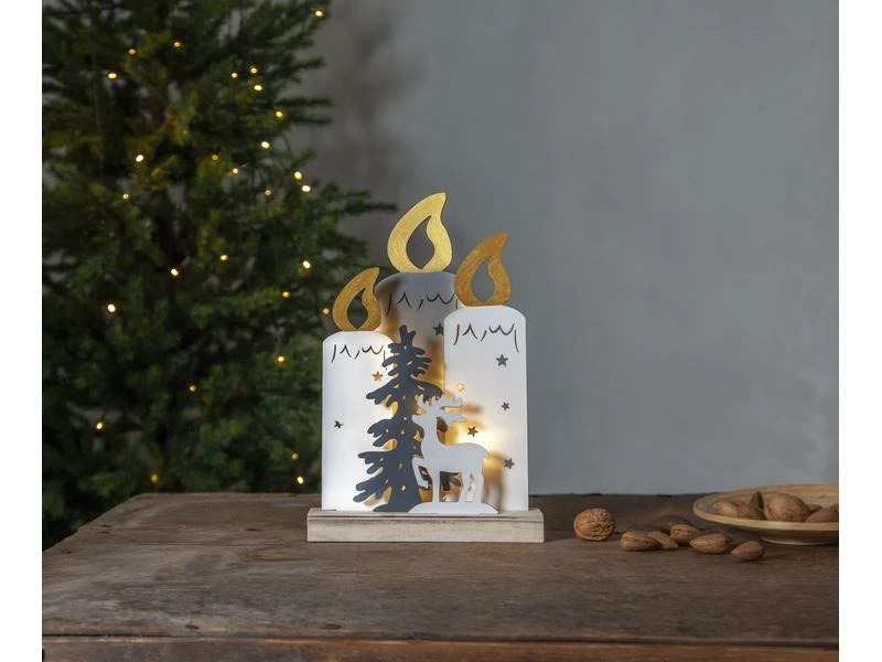 Star Trading Tischdeko Kerzenständer Fauna, 34 cm, Holz 4 Star Trading Tischdeko Kerzenständer Fauna, 34 cm, Holz – Bild 4