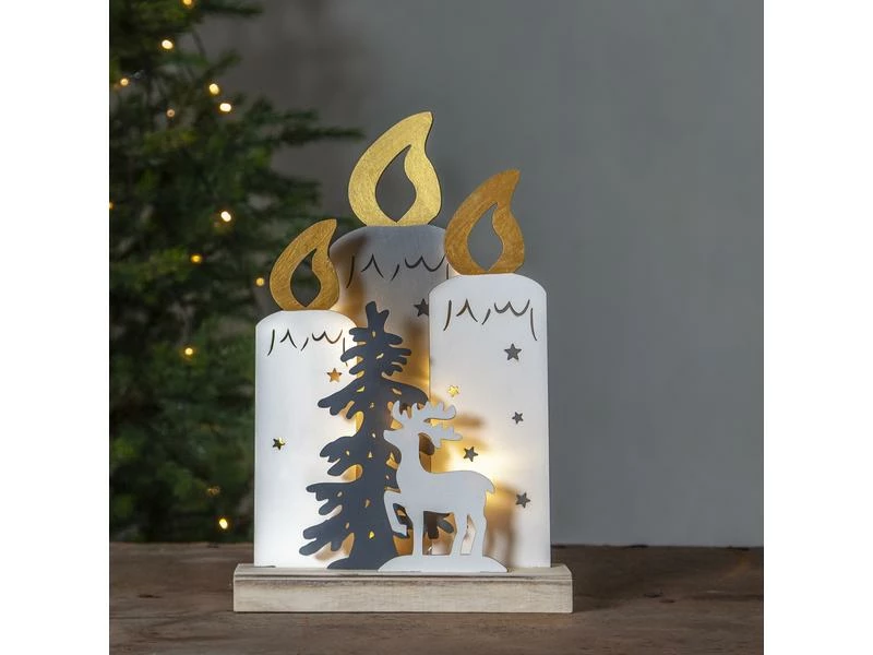 Star Trading Tischdeko Kerzenständer Fauna, 34 cm, Holz 5 Star Trading Tischdeko Kerzenständer Fauna, 34 cm, Holz – Bild 5