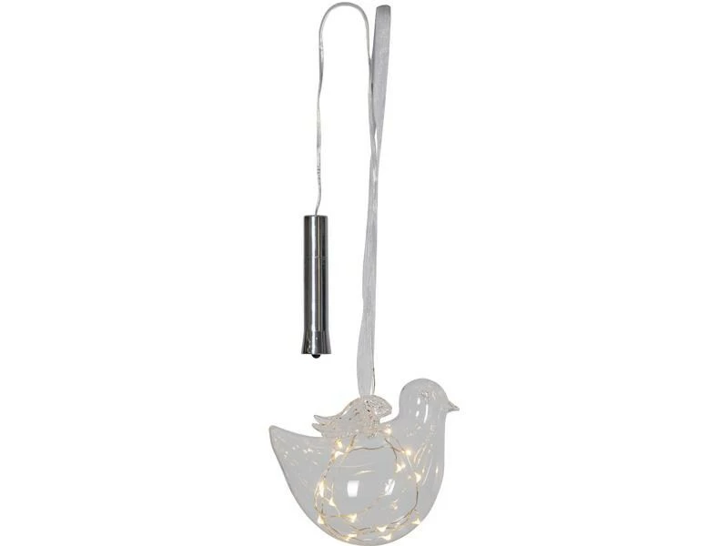 Star Trading Hänger Glitzervogel, 14 cm, Transparent 5 Star Trading Hänger Glitzervogel, 14 cm, Transparent – Bild 5