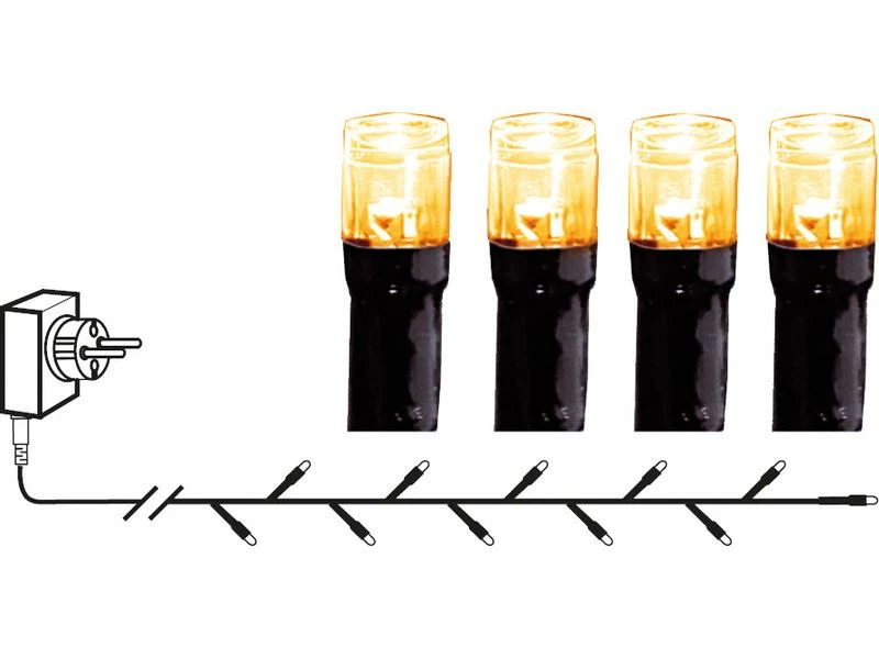 Star Trading LED-Lichterkette Golden 40 LED, 280 cm, outdoor 3 Star Trading LED-Lichterkette Golden 40 LED, 280 cm, outdoor – Bild 3