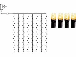 Star Trading LED-Lichtervorhang Golden 80 LED, 130 cm, outdoor -Weihnachtsbeleuchtung Verkäufe 209129086 xxl