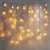 Star Trading LED-Lichtervorhang Golden 80 LED, 130 cm, outdoor