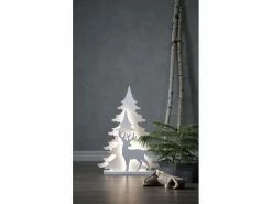 Star Trading Tischdeko Grandy 70 cm, 36 LED, Holz, Weiss -Weihnachtsbeleuchtung Verkäufe 209131265 xxl