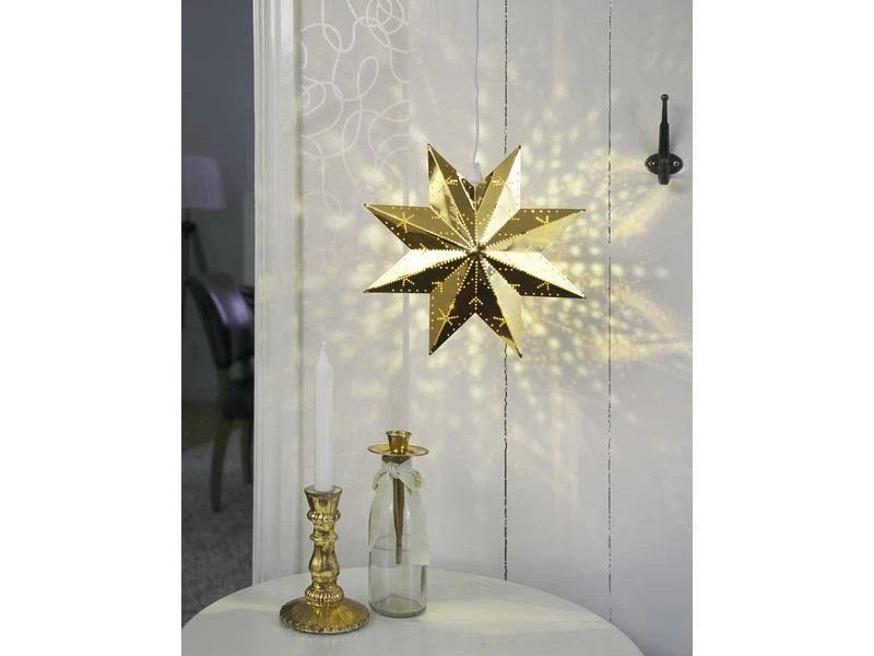 Star Trading Fensterhänger Metallstern Classic, 28 cm, Messing 7 Star Trading Fensterhänger Metallstern Classic, 28 cm, Messing – Bild 7