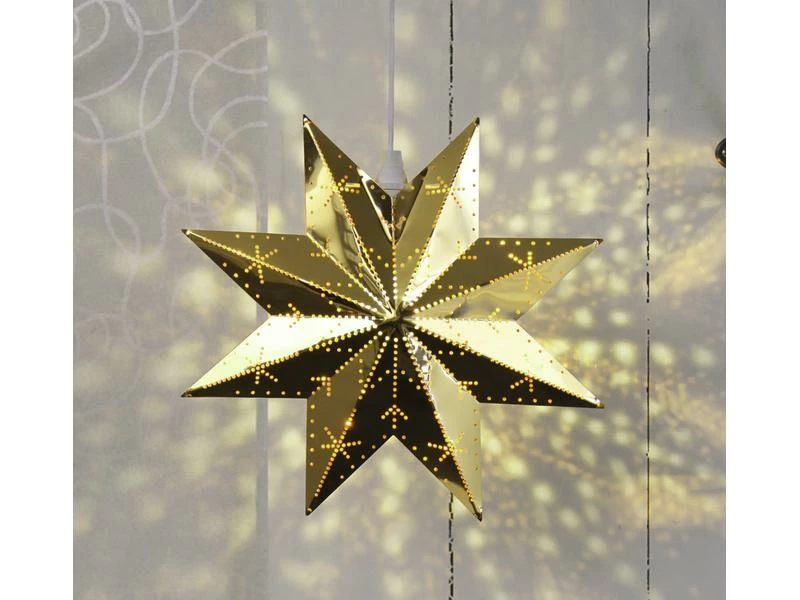 Star Trading Fensterhänger Metallstern Classic, 28 cm, Messing 10 Star Trading Fensterhänger Metallstern Classic, 28 cm, Messing – Bild 10