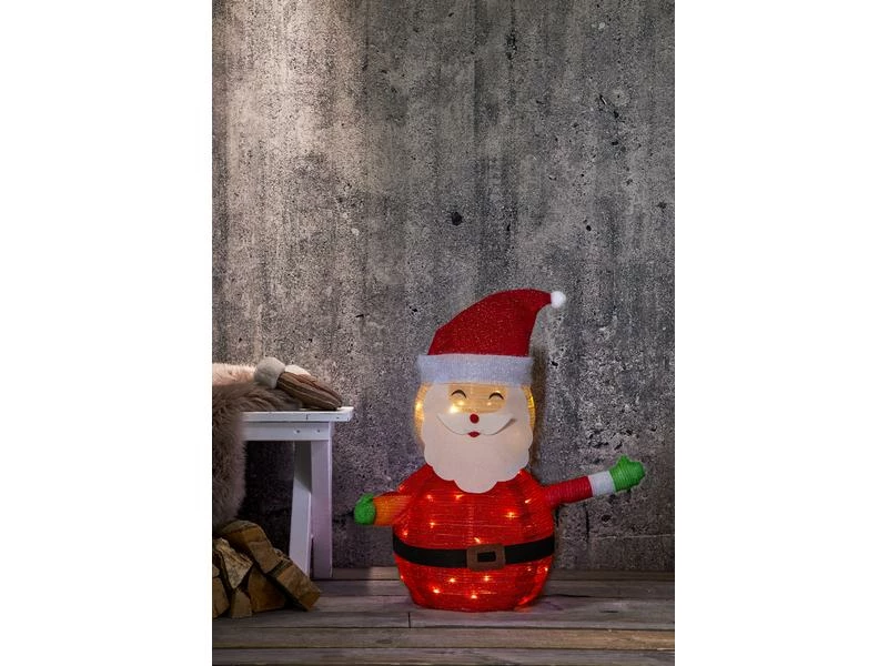 Star Trading LED-Figur Tecidy Weihnachtsmann, 70 cm, Rot 4 Star Trading LED-Figur Tecidy Weihnachtsmann, 70 cm, Rot – Bild 4