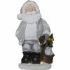 Star Trading LED-Figur Tomten Weihnachtsmann, 51 cm, Grau