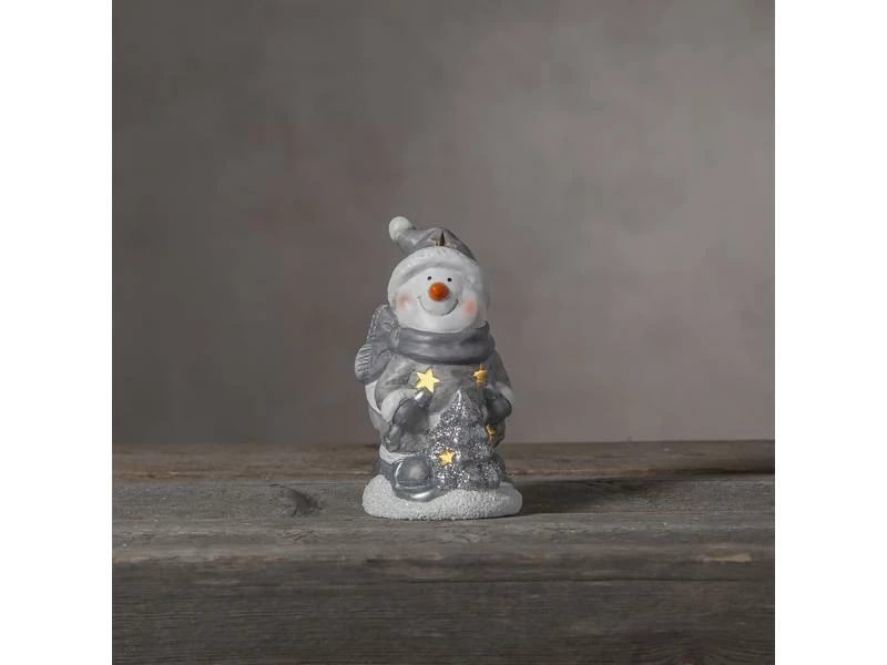 Star Trading LED-Figur Schneemann 1 LED, 15 cm, indoor 2 Star Trading LED-Figur Schneemann 1 LED, 15 cm, indoor – Bild 2