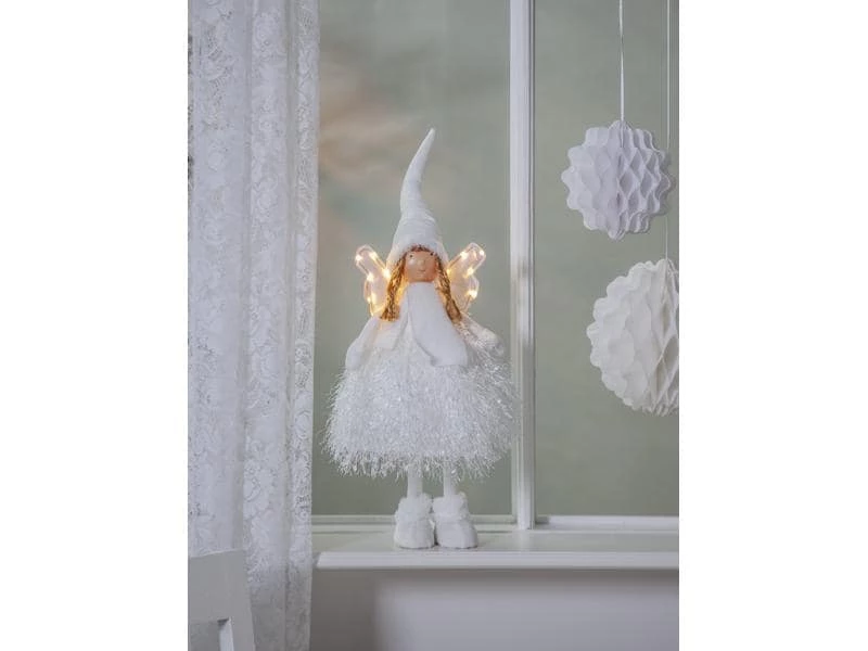 Star Trading LED-Figur Engel Nova Weiss, 13 LED, 55 cm, indoor 2 Star Trading LED-Figur Engel Nova Weiss, 13 LED, 55 cm, indoor – Bild 2