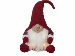 Star Trading LED-Figur Wichtel Rot, 4 LED, 34 cm, indoor