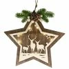 Dameco Hänger Stern mit Hirsch, 34 cm