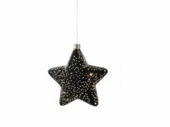 STT Hänger Glamour Star L, Ø 18 cm, Schwarz