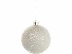 STT Hänger Glamour Ball L, Ø 15 cm, Weiss