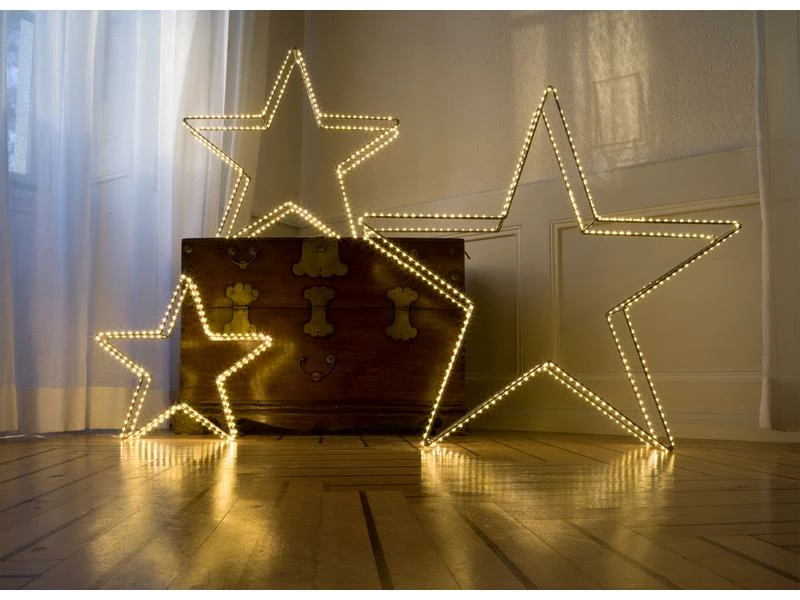 STT 3D LED Stern Argento 400 LED, Ø 78 cm 5 STT 3D LED Stern Argento 400 LED, Ø 78 cm – Bild 5