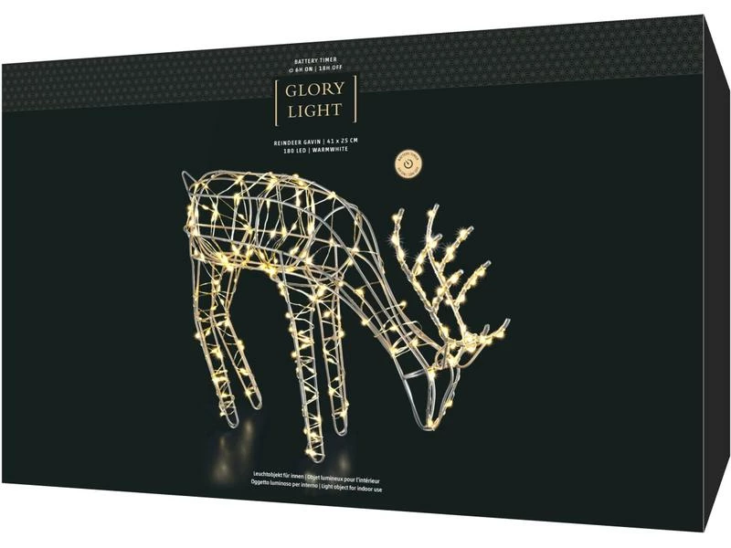 STT LED-Figur Rentier Gavin 180 LED, 41 cm 3 STT LED-Figur Rentier Gavin 180 LED, 41 cm – Bild 3