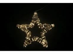 Dameco Tischdeko Stern, 30 cm, Silber