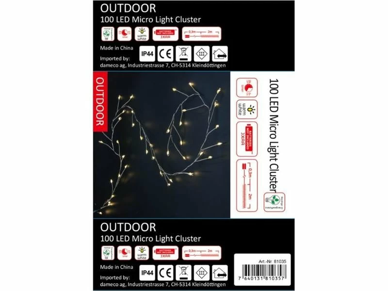 Dameco LED-Lichterkette 2 m 50 × Lampen 2 Dameco LED-Lichterkette 2 m 50 × Lampen – Bild 2