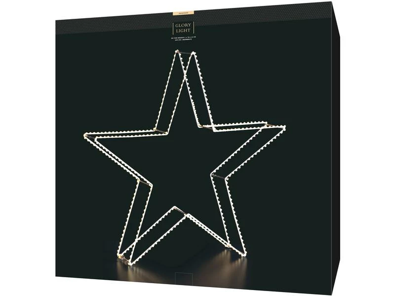 STT 3D LED Stern Argento 400 LED, Ø 78 cm 3 STT 3D LED Stern Argento 400 LED, Ø 78 cm – Bild 3