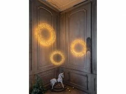 STT LED Engelskranz Nero 960 LED, Ø 45 cm, 9 W -Weihnachtsbeleuchtung Verkäufe 211059951 xxl