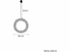 STT LED Engelskranz Nero 960 LED, Ø 45 cm, 9 W -Weihnachtsbeleuchtung Verkäufe 211059965 xxl