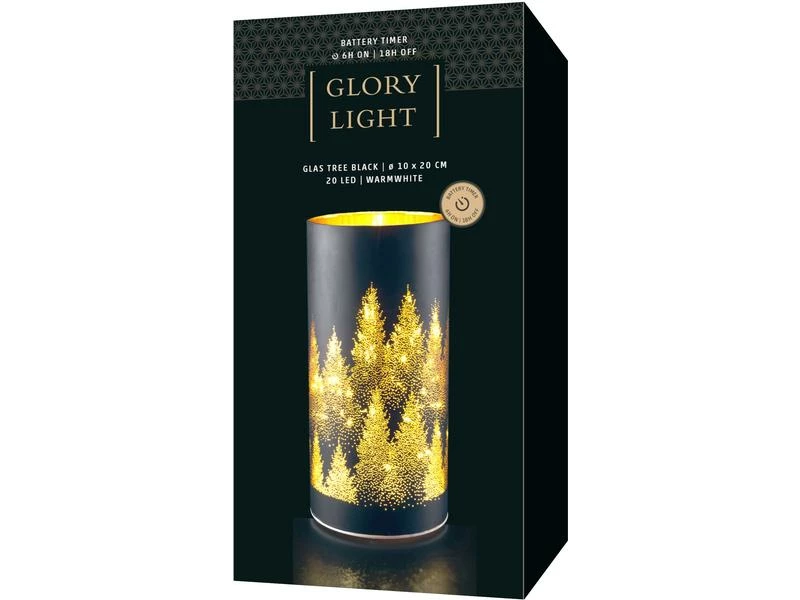 STT Tischdeko Tree L, 20 LED, Ø 10 cm, Schwarz 2 STT Tischdeko Tree L, 20 LED, Ø 10 cm, Schwarz – Bild 2