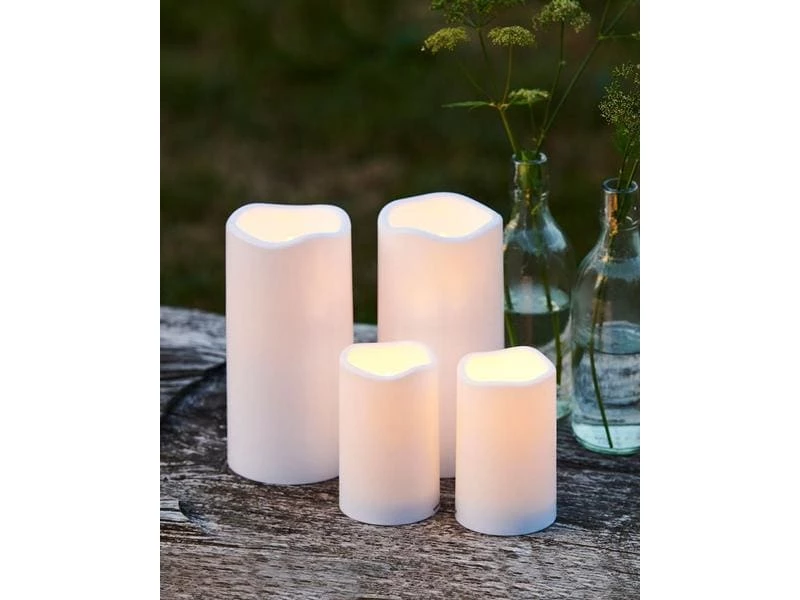 Sirius LED-Kerze Storm Outdoor, Ø 10 x 20 cm, Weiss 5 Sirius LED-Kerze Storm Outdoor, Ø 10 x 20 cm, Weiss – Bild 5