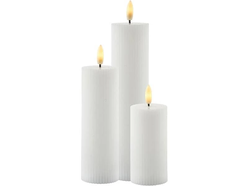 Sirius LED-Kerzen Set Smilla, 10/15/20 cm, Weiss, Wiederaufladbar 1 Sirius LED-Kerzen Set Smilla, 10/15/20 cm, Weiss, Wiederaufladbar