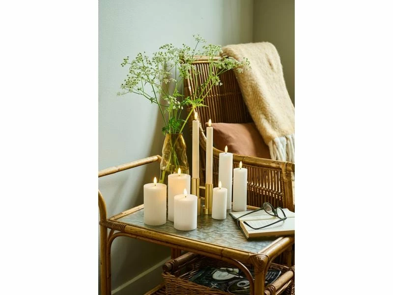 Sirius LED-Kerzen Set Smilla, 10/15/20 cm, Weiss, Wiederaufladbar 3 Sirius LED-Kerzen Set Smilla, 10/15/20 cm, Weiss, Wiederaufladbar – Bild 3